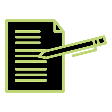 pen writer isolated icon vector illustration designのイラスト素材