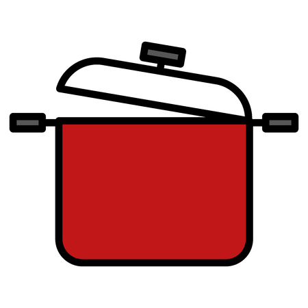 kitchen pot isolated icon vector illustration designのイラスト素材