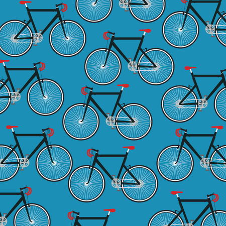 bicycle pattern background vector illustration designのイラスト素材