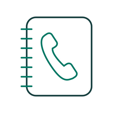 phone agend isolated icon vector illustration designのイラスト素材