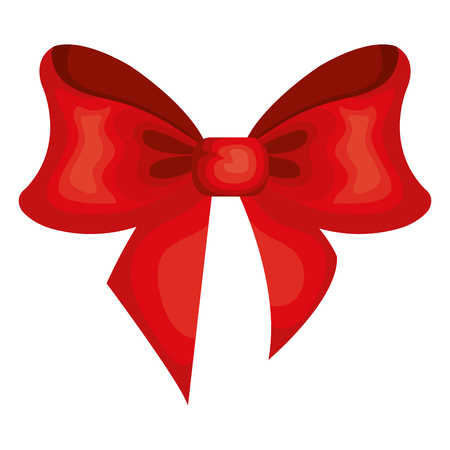ribbon bowntie decorative icon vector illustration designのイラスト素材