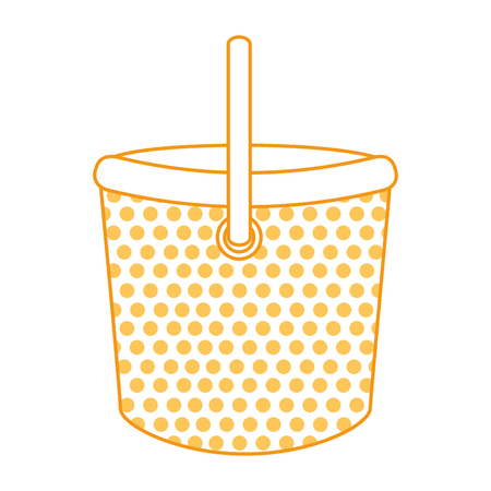 plastic bucket isolated icon vector illustration designのイラスト素材
