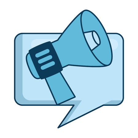 speech bubble with megaphone sound vector illustration designのイラスト素材