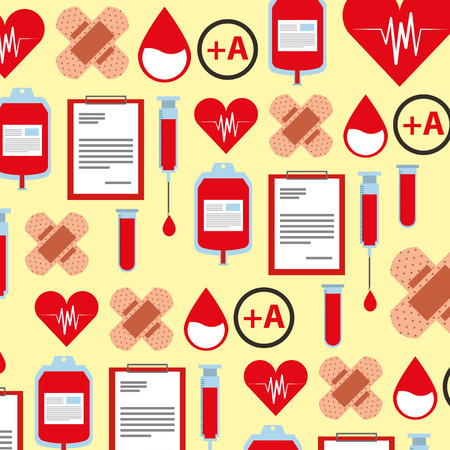 medical health care donation campaign background vector illustrationのイラスト素材