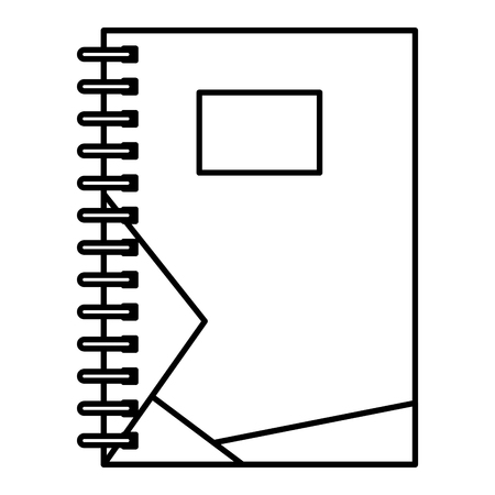 Notebook office isolated icon vector illustration designのイラスト素材