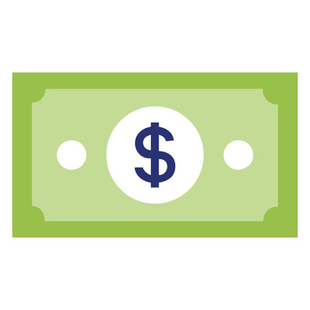 bill dollar money icon vector illustration designのイラスト素材