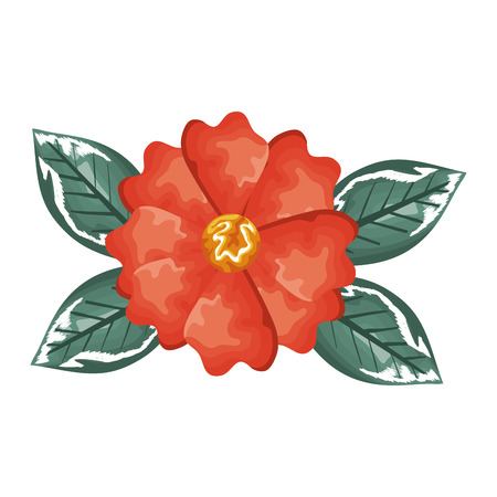 beautiful flower decorative icon vector illustration designのイラスト素材