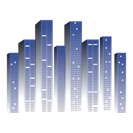 buildings cityscape scene icon vector illustration designのイラスト素材