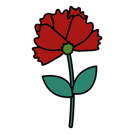 beautiful flower decorative icon vector illustration designのイラスト素材