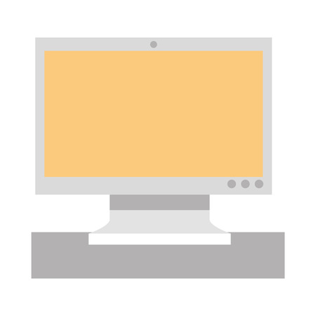 monitor screen computer technology device vector illustrationのイラスト素材
