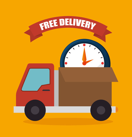 Delivery and logistic business graphic design, vector illustration.のイラスト素材