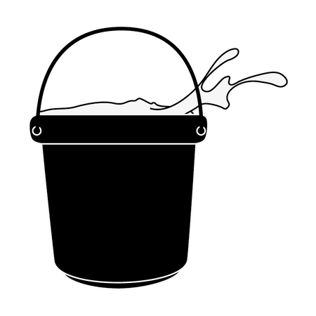 color powder in bucket plastic holy celebration vector illustration designのイラスト素材