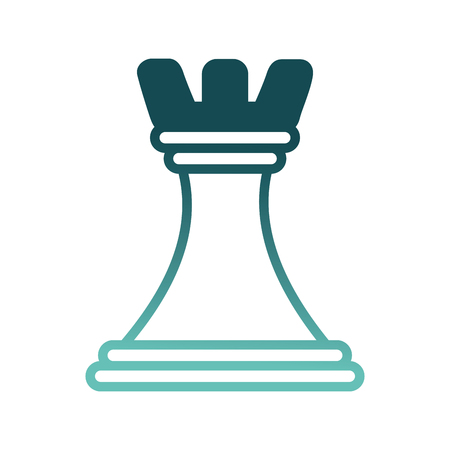 chess piece tower icon vector illustration designのイラスト素材