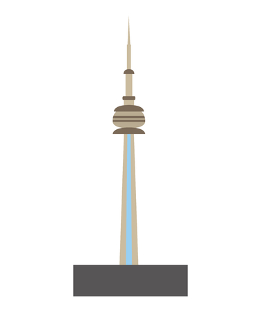 toronto city tower icon vector illustration designのイラスト素材