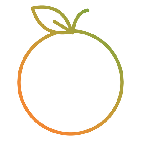 orange citrus fruit icon vector illustration designのイラスト素材
