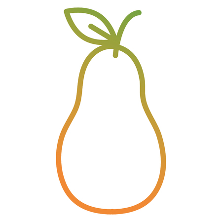 fresh pear fruit icon vector illustration designのイラスト素材