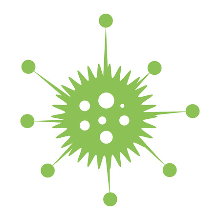 unicellular bacteria laboratory icon vector illustration designのイラスト素材