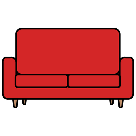 comfortable sofa isolated icon vector illustration designのイラスト素材