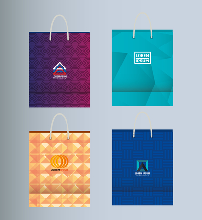 Corporate company advertising set elements vector illustration design.のイラスト素材