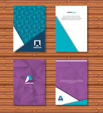 Corporate design set of covers vector illustration.のイラスト素材