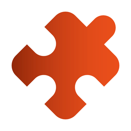 puzzle piece isolated icon vector illustration designのイラスト素材