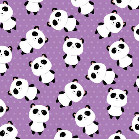 bears panda pattern background vector illustration designのイラスト素材