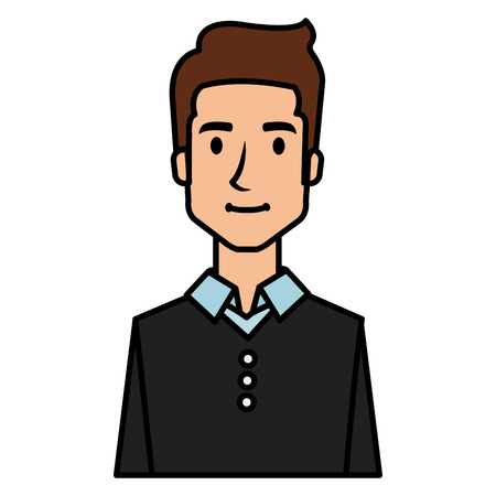 businessman avatar character icon vector illustration designのイラスト素材