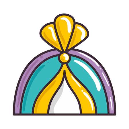 hat ethnic decorative icon vector illustration designのイラスト素材