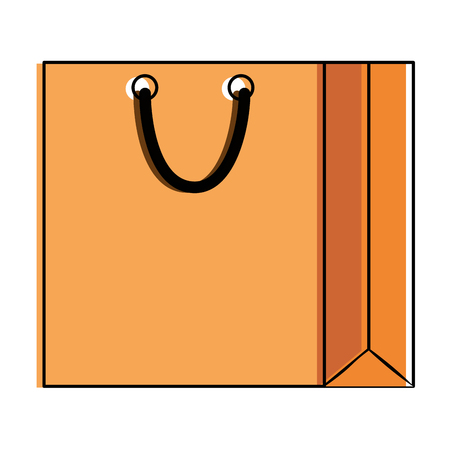 Paper shopping bag icon vector illustration designのイラスト素材
