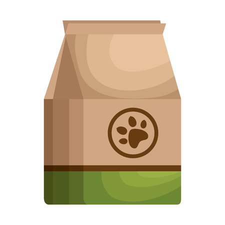 A pet shop paper bag vector illustration designのイラスト素材