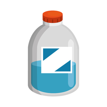 Plastic bottle with liquid product vector illustration designのイラスト素材