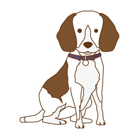 Cute dog breed character vector illustration design.のイラスト素材