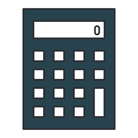 calculator device isolated icon vector illustration designの写真素材