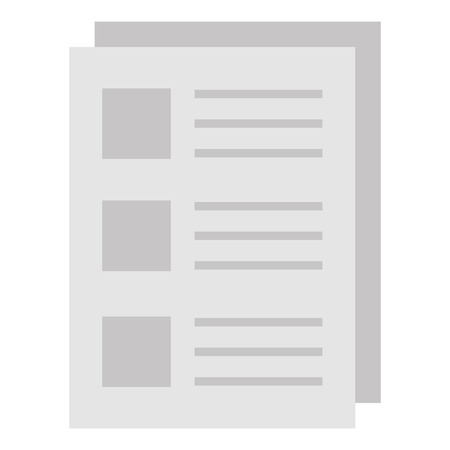 paper document isolated icon vector illustration designのイラスト素材