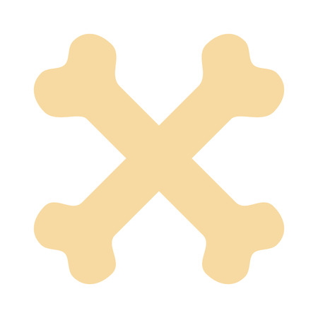 bones crossed toy mascot icon vector illustration designのイラスト素材