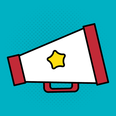 cinema director megaphone entertainment icon vector illustration designのイラスト素材