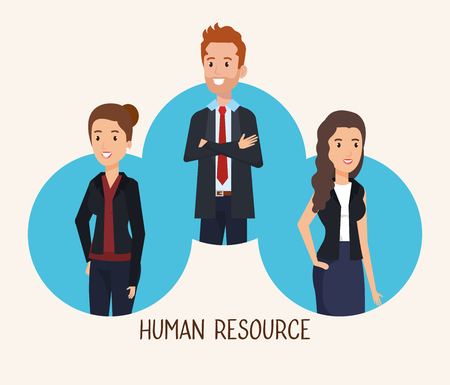 group of people human resources vector illustration designのイラスト素材