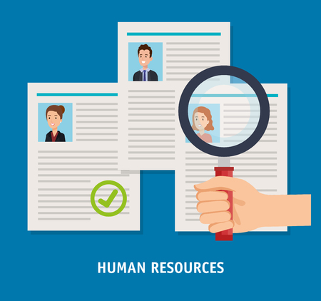 human resources set icons vector illustration designのイラスト素材