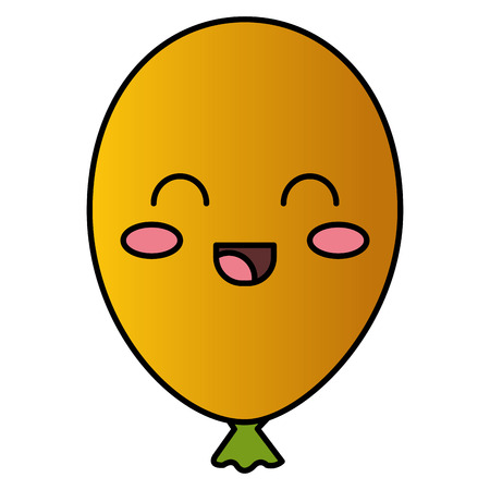 Balloon air celebration cute character vector illustration design.のイラスト素材