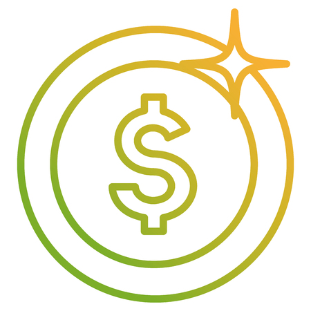 coin money isolated icon vector illustration designのイラスト素材