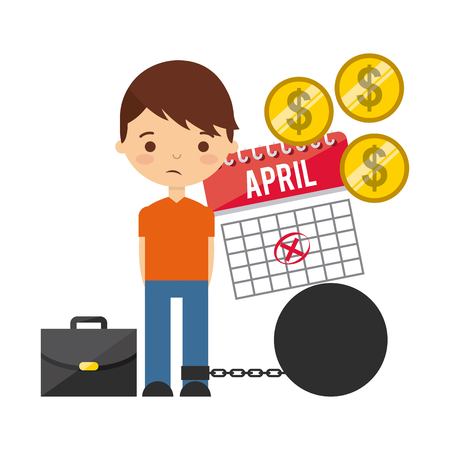 taxs day design, vector illustration eps10 graphic のイラスト素材