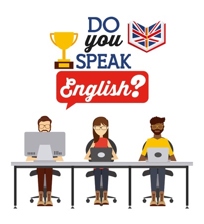 learn english design, vector illustration eps10 graphic のイラスト素材