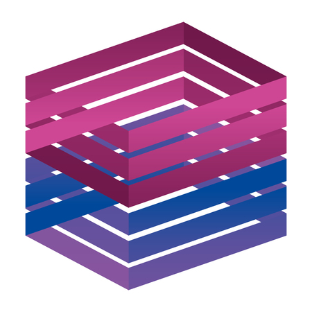 business emblem with square shape vector illustration designのイラスト素材