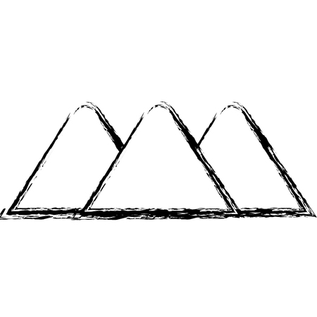 mountains scene landscape icon vector illustration designのイラスト素材