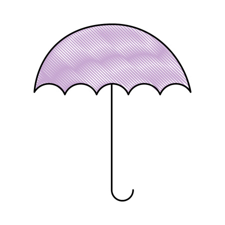 umbrella open isolated icon vector illustration designのイラスト素材