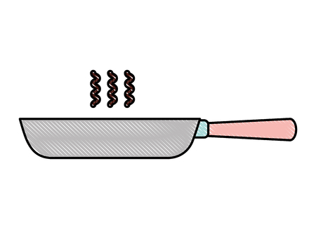 Kitchen pan isolated icon vector illustration designのイラスト素材