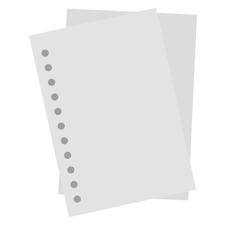 sheet of notebook school vector illustration designのイラスト素材