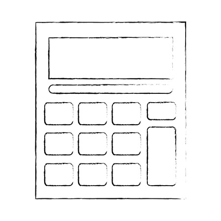 calculator device isolated icon vector illustration designのイラスト素材