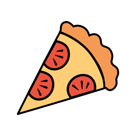 delicious italian pizza icon vector illustration designのイラスト素材