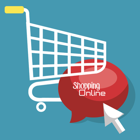 cart shopping online icon vector illustration designのイラスト素材